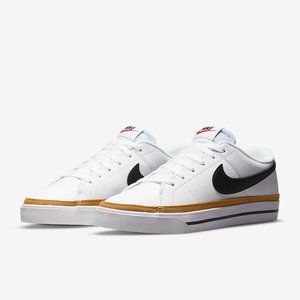 Nike Court Legacy Next Nature Women size 10 White/Desert Ochre/Team Orange/Black